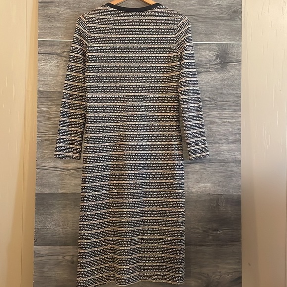 70s VTG Jerell of Texas Knit Mod Midi Tunic Dress w Side Slit - Picture 4 of 6